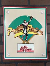 Vintage Dr.Pepper Metal Tin Sign “Pepper Pastime” 12x14.5 Baseball USA 1994 picture