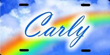 Personalized Bright Colorful Rainbow Sky License Plate Add A Name Phrase etc. picture