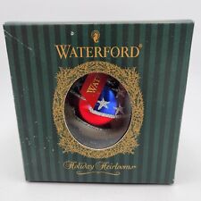 Waterford Holiday Heirloom American Tribute Blown Glass Hand Decorated Ornament picture