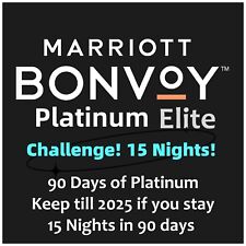 Marriott Bonvoy Platinum Benefits 15 Nights Challenge picture