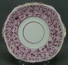 British Pink Luster Floral Soft Paste Porcelain Bread & Butter Plate 1820-1840 B picture