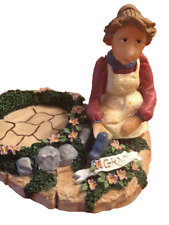 Penny Buttons GRAM (Grandma) Resin 3D Figurine Votive Holder Ltd Ed. 4in VTG picture