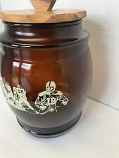 Vintage Siesta Ware Johnny Unitas #2 Amber Brown Canister picture