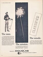 1959 Douglas Nike Zeus Anti-Missile Missile US Army Defense Vintage Print Ad 50s picture