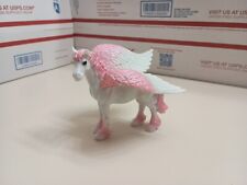 2013 White Pink Pegasus Horse Toy Figurine Wings Fantasy Flying  picture