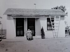 Vintage Photo 1930s Grandma On Front Porch Of Farmhouse Texas Americana picture