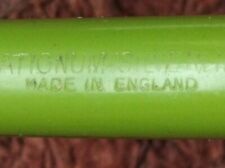 Rare Vintage Platignum Silverline Green Fountain Pen England WIDE NIB B2 picture