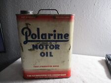 Vintage Polarine Motor Oil Can 2 Gallon Standard Oil Ohio empty picture