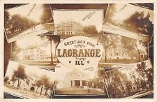 La Grange Chicago Illinois~Mini Multi View~5th Ave~Suburban Club~Poets~1911 RPPC picture