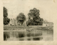 Rare Antique photograph-A view of Hampton Court on Thames-Fenton-1856 picture