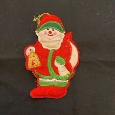 #4084 Vintage Santa Claus Christmas ornament handmade picture