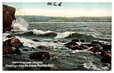 1906 Shores Lake Champlain, Greetings from the Green Mountain State, VT Postcard picture