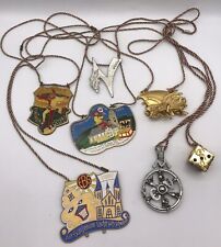 VINTAGE LOT OF 7 GERMAN CARNIVAL MEDALS/NECKLACE. picture