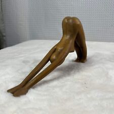 Hand Carved Yoga Downward Dog Pose Figurine picture