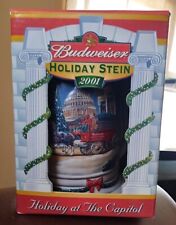 2001 Anheuser-Busch Budweiser Holiday  Stein w/ Box 