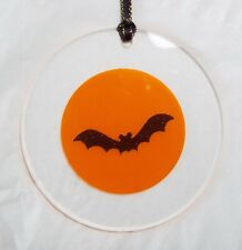 Halloween Window/Wall Decoration Bat Moon Ornament, 4in picture