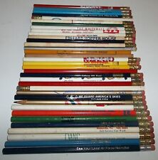 Lot of 34 Vintage Mostly Advertising Pencils Candy Cement Military 7 Up Mobil picture