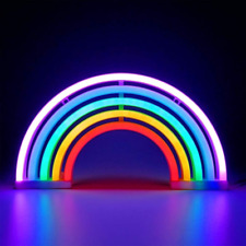 XIYUNTE Rainbow Neon Light, Led Rainbow Neon Sign for Bedroom, USB or Battery up picture