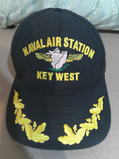Vintage US Naval Air Station Key West Embroidered Hat - Eagle Crest USA Made picture