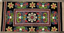 Suzani Wall/Furniture Decor. Vintage Uzbek Handmade Embroidery 80x52in.  picture