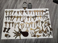 Huge lot of 80+ vintage keys + locks Yale Curtis Master Francis Keil Schlage picture