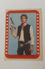 Han Solo Harrison Ford 1977 Topps Star Wars Sticker #35 Vintage picture
