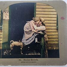 Antique Griffith & Griffith Stereoview Card, #84 Stolen Sweets picture