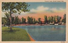 Postcard Crystal Lake Grand Island Nebraska NE picture