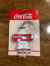 1999 Coca-Cola Keychain Clock Model 38600 Snow  Board Bear 1999 Vintage New picture