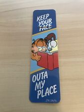 Vintage Garfield & Odie Bookmark Excellent Preowned Condition Free US Shipping picture