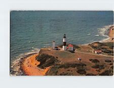Postcard Montauk Point Lighthouse Historic Long Island New York USA picture