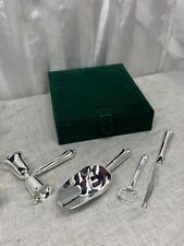 Towle 4 Piece New Silver Ware Silver Plated Bartender Barware Utensils Kit picture