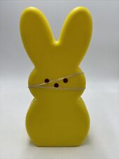 PEEPS 10” Yellow Blowmold Light Up Bunny LED NWT picture