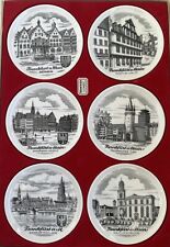 Vintage Frankfurt Mini Collector Plates/ Coasters Set Of 6 In Original Box picture
