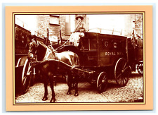 1914 Royal Mail Horse Buggy Van Postcard picture