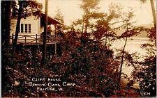 RPPC~Fairlee, Vermont~Bonnie Oaks Camp~Cliff House~Postcard~Posted 1933 picture