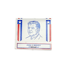 Vintage NOS US Presidents John F. Kennedy Matchbook-Unused Advertisement-Mint picture