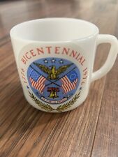 Vintage Federal Glass Company Milk Glass Bicentennial Commemorative Coffee Mug  picture