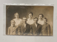 C. 1909 Real Photo Postcard German Family Brothers & Sisters St. Paul, MN picture