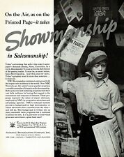 1930s BIG Original Vintage Newsboy Newspaper Magazine News Stand Photo Print Ad picture