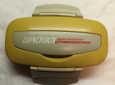 Vintage Tupperware Style Lunch Box Container Set  w/ Handles Harvest Gold picture
