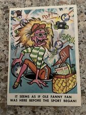 1966 Fleer Baseball Weird-Ohs Cards #49 Fanny Fan picture