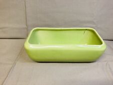 Vintage MCM Hyalyn Pottery Planter Lime/Spring Green Rectangle Window Box L22316 picture