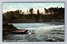 Concord NH-New Hampshire, Seawalls Falls, Antique, Vintage c1907 Postcard picture