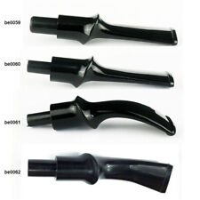Smoking Pipe Mouthpiece Replacement 4Pcs Tobacco Pipe Mouthpiece Black Plastic picture
