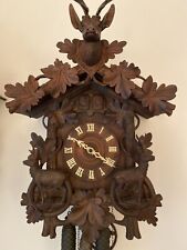 Antique Black Forest Cuckoo & Quail clock, Circa 1905, running condition. picture