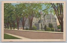 Linen~Ithica New York~Cornell University~Willard Straight Hall~Vintage Postcard picture
