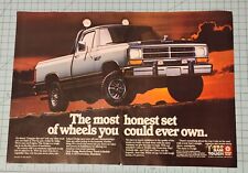 1985 Vintage 2 Page Print Ad Dodge 550 Ram Tough Pickup Truck The most honest picture