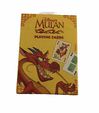 New Rare Disney Mulan Mushu Playing Cards Standard Deck No 485 Sealed USA Made picture