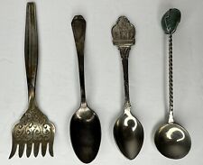 Vintage Lot 4 Spoons 1847 Rogers Bros Disney Mayell England Gemstone Top picture